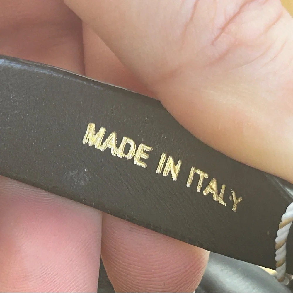 Prada Wood Studded Pony Hair Leopard Leather Buckle Clog Sandals RARE - Picture 8 of 8